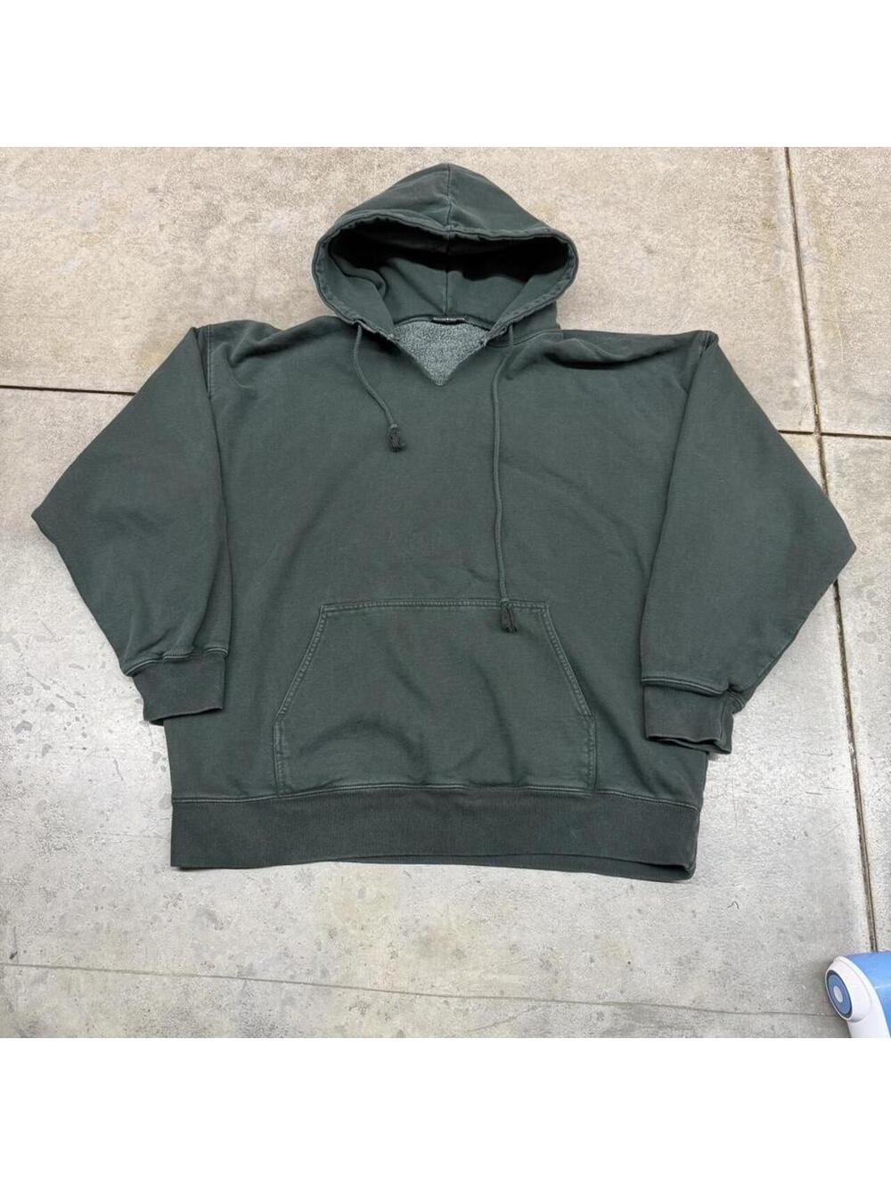 brandy melville forest green heavyweight christy hoodie size xl WOMENS